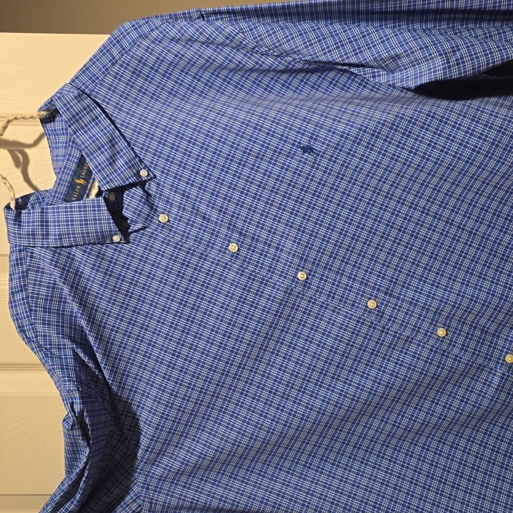 Polo by Ralph Lauren Men's Blue Plaid Shirt